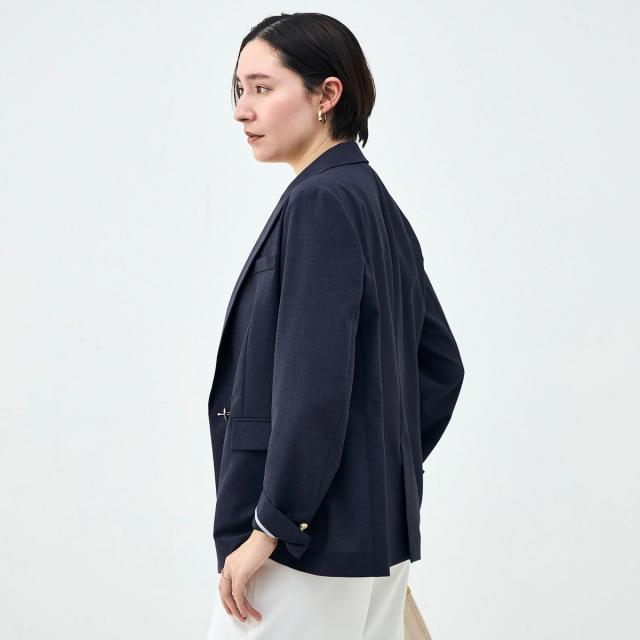 ノーリーズソフィー（NOLLEY’S sophi）/《セットアップ対応》ウォッシャブルブリーザブルシャンブレーダブルジャケット_10