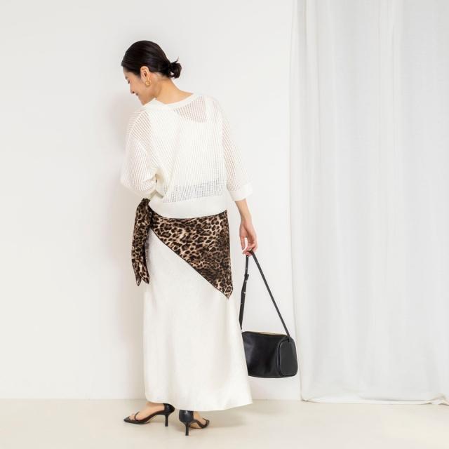 ノーリーズ（NOLLEY’S）/《手洗い可能》メッシュスパンコール6分袖カーディガン_18