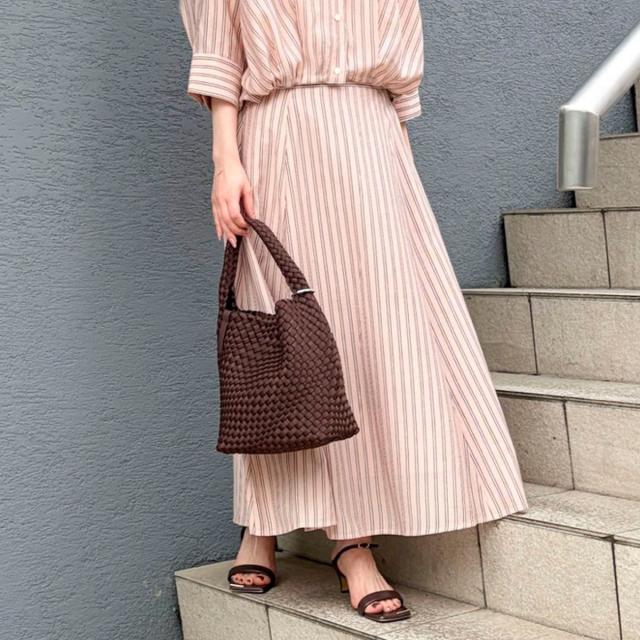 ノーリーズ（NOLLEY’S）/《セットアップ対応》ウォッシャブルストライプフレアスカート