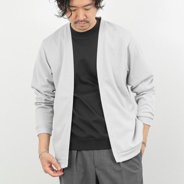 ノーリーズ グッドマン（NOLLEY’S goodman）/針抜きジャージ ボタンレスカーディガン 26SS