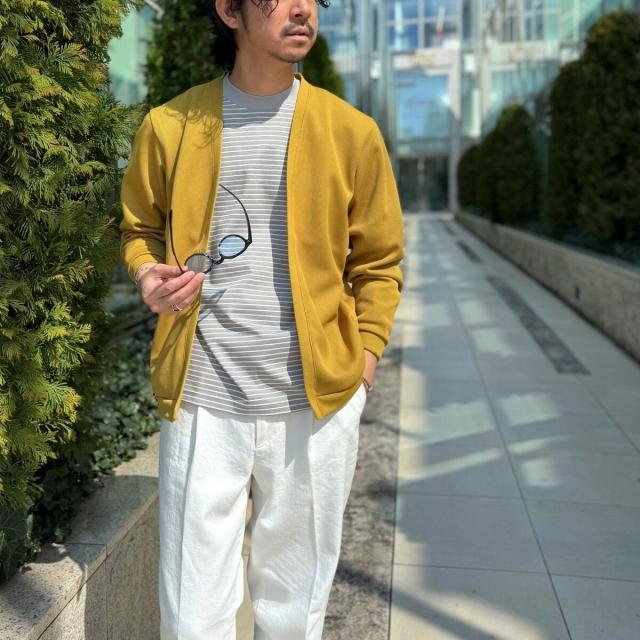 ノーリーズ グッドマン（NOLLEY’S goodman）/針抜きジャージ ボタンレスカーディガン 26SS