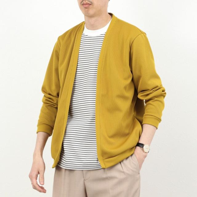 ノーリーズ グッドマン（NOLLEY’S goodman）/針抜きジャージ ボタンレスカーディガン 26SS