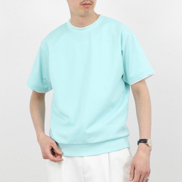 ノーリーズ グッドマン（NOLLEY’S goodman）/超長綿ハイゲージポンチ フェイクレイヤードTシャツ 26SS