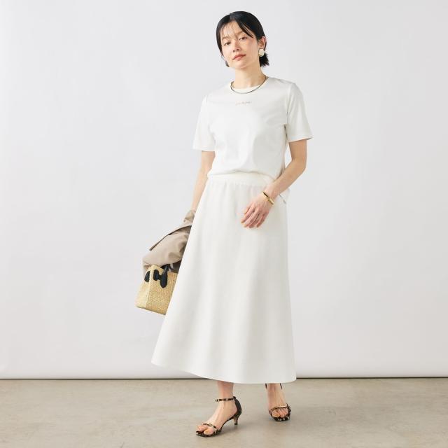 ノーリーズソフィー（NOLLEY’S sophi）/《手洗い可能/セットアップ対応》Aラインニットスカート_1