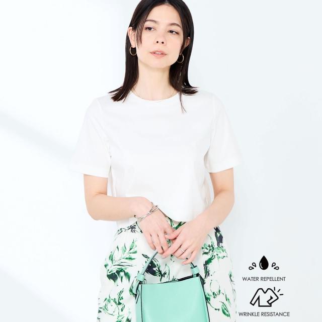 ノーリーズソフィー（NOLLEY’S sophi）/《手洗い可能》W&Wショート丈Tシャツ_1