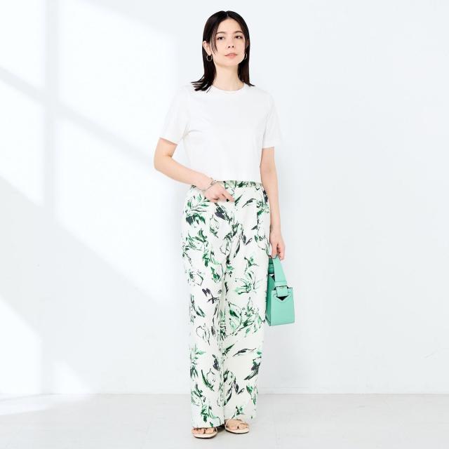 ノーリーズソフィー（NOLLEY’S sophi）/《手洗い可能》W&Wショート丈Tシャツ_7