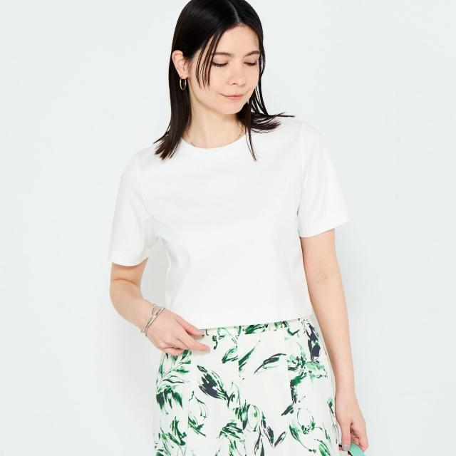 ノーリーズソフィー（NOLLEY’S sophi）/《手洗い可能》W&Wショート丈Tシャツ_8