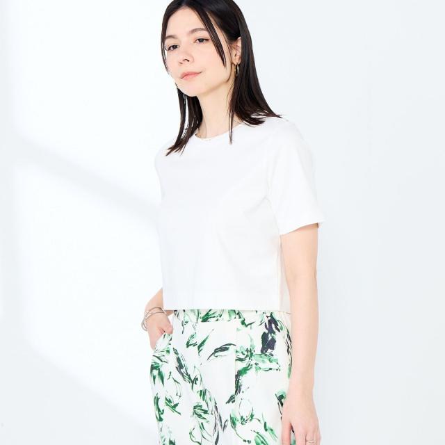 ノーリーズソフィー（NOLLEY’S sophi）/《手洗い可能》W&Wショート丈Tシャツ_9