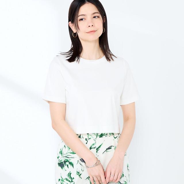 ノーリーズソフィー（NOLLEY’S sophi）/《手洗い可能》W&Wショート丈Tシャツ_12