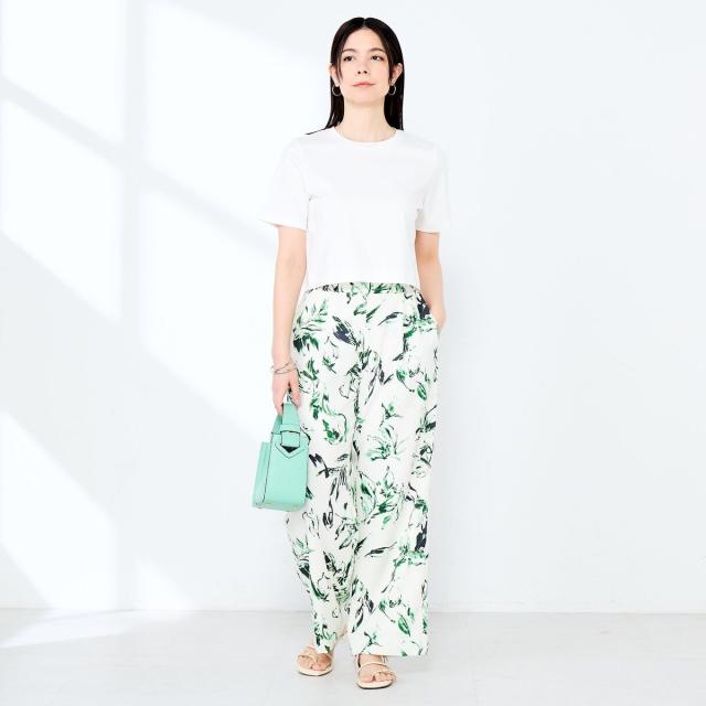 ノーリーズソフィー（NOLLEY’S sophi）/《手洗い可能》W&Wショート丈Tシャツ_13