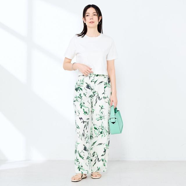 ノーリーズソフィー（NOLLEY’S sophi）/《手洗い可能》W&Wショート丈Tシャツ_14