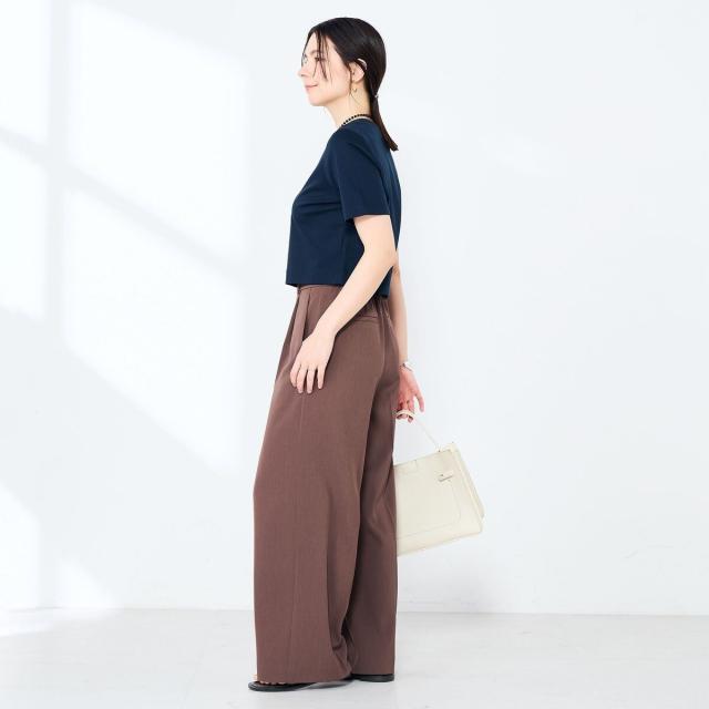 ノーリーズソフィー（NOLLEY’S sophi）/《手洗い可能》W&Wショート丈Tシャツ_19