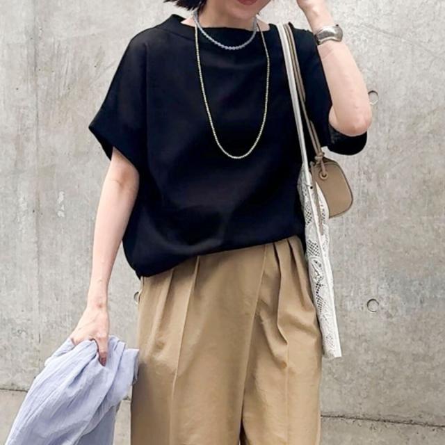 セカンドノーリーズ（2nd NOLLEY’S）/《手洗い可能》コットンセルロースリラックスプルオーバー_3