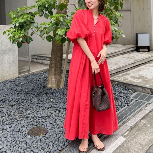 ノーリーズ（NOLLEY’S）/【一部WEB限定カラーアイテム】ウォッシャブルハンドスモックバルーン袖ワンピース