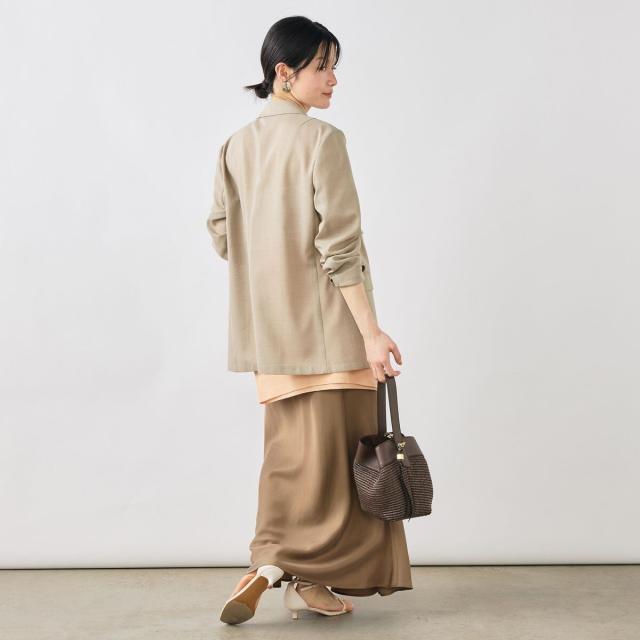 ノーリーズソフィー（NOLLEY’S sophi）/《セットアップ対応》ウォッシャブルリネンライクシアーボイルジャケット_9