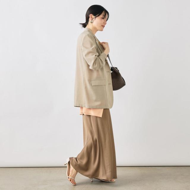 ノーリーズソフィー（NOLLEY’S sophi）/《セットアップ対応》ウォッシャブルリネンライクシアーボイルジャケット_10