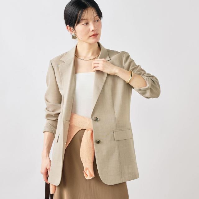 ノーリーズソフィー（NOLLEY’S sophi）/《セットアップ対応》ウォッシャブルリネンライクシアーボイルジャケット_13