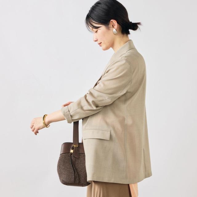 ノーリーズソフィー（NOLLEY’S sophi）/《セットアップ対応》ウォッシャブルリネンライクシアーボイルジャケット_14