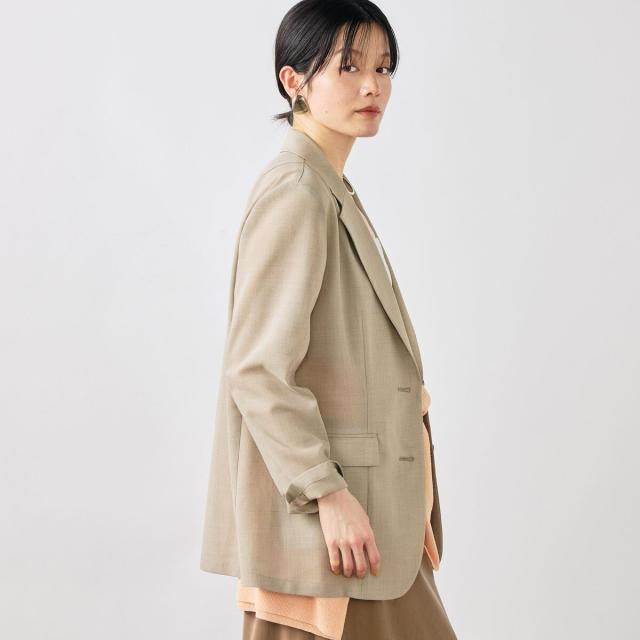 ノーリーズソフィー（NOLLEY’S sophi）/《セットアップ対応》ウォッシャブルリネンライクシアーボイルジャケット_16