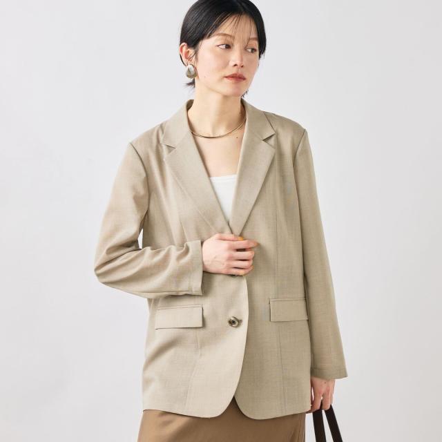 ノーリーズソフィー（NOLLEY’S sophi）/《セットアップ対応》ウォッシャブルリネンライクシアーボイルジャケット_17