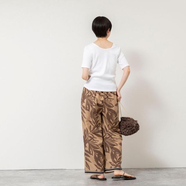 リエミラー（Rie Miller）/ウォッシャブルアシンメトリー2WAYリブTシャツ_9