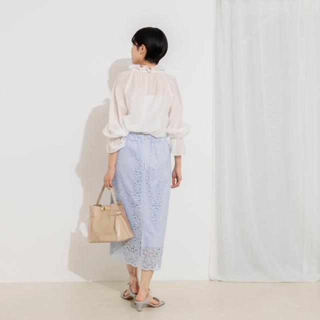 ノーリーズソフィー（NOLLEY’S sophi）/ウォッシャブルウォッシャブルコードレースタイトタイトスカート_8