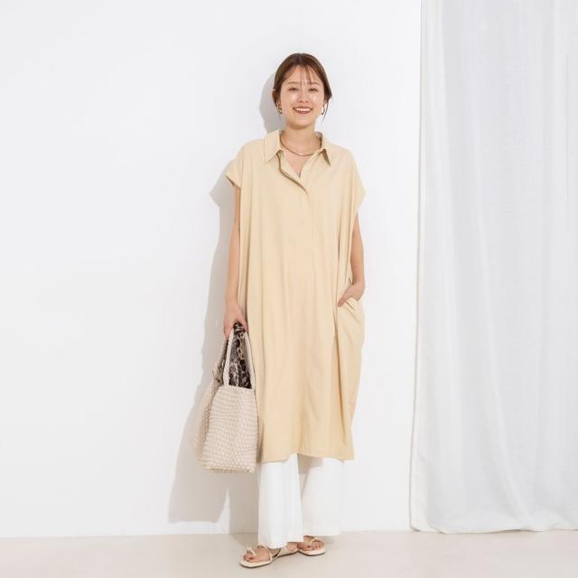 ノーリーズ（NOLLEY’S）/ウォッシャブル襟付きコクーンワンピース_9