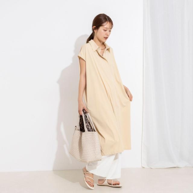 ノーリーズ（NOLLEY’S）/ウォッシャブル襟付きコクーンワンピース_11
