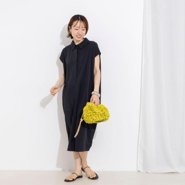 ノーリーズ（NOLLEY’S）/ウォッシャブル襟付きコクーンワンピース_14