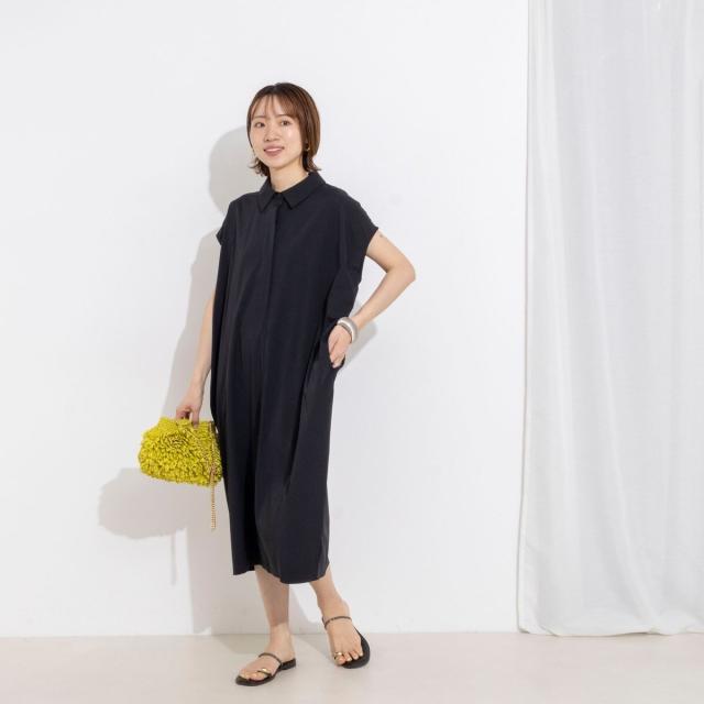 ノーリーズ（NOLLEY’S）/ウォッシャブル襟付きコクーンワンピース_16