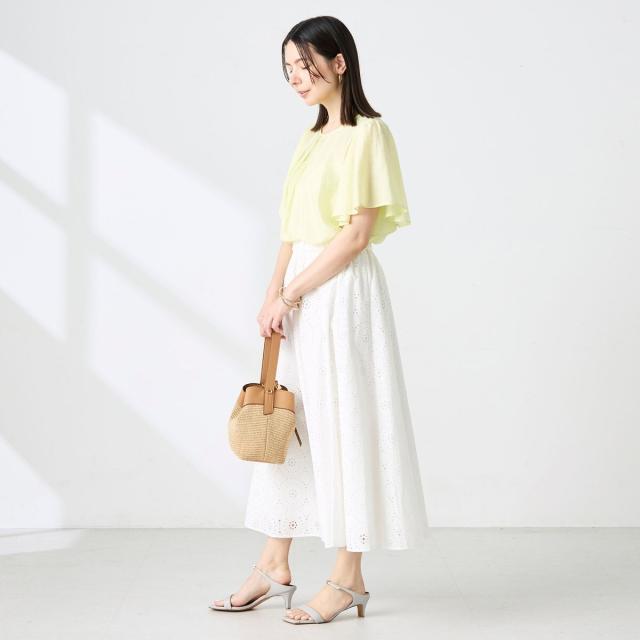 ノーリーズ（NOLLEY’S）/【BECシリーズ】ウォッシャブルリネン混袖フリルブラウス_9