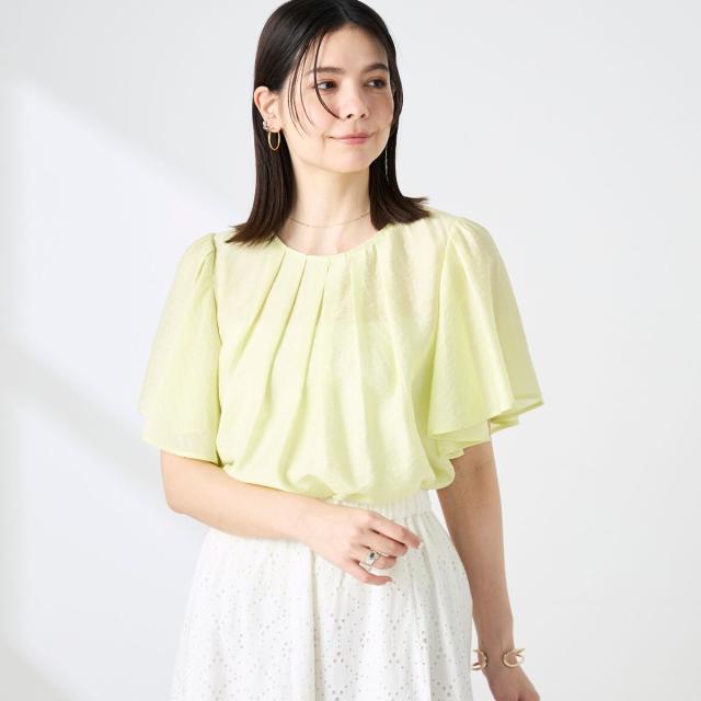 ノーリーズ（NOLLEY’S）/【BECシリーズ】ウォッシャブルリネン混袖フリルブラウス_15