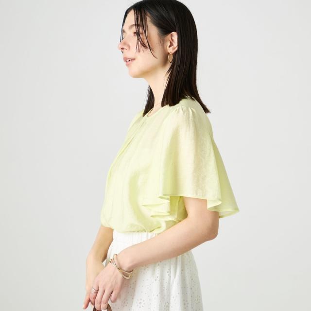 ノーリーズ（NOLLEY’S）/【BECシリーズ】ウォッシャブルリネン混袖フリルブラウス_16