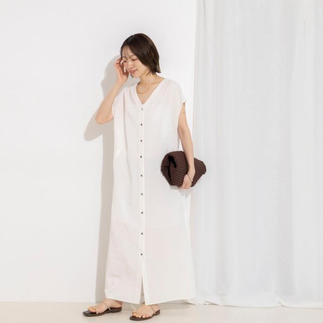 セカンドノーリーズ（2nd NOLLEY’S）/ウォッシャブルセルロースリネン2WAYワンピース_12
