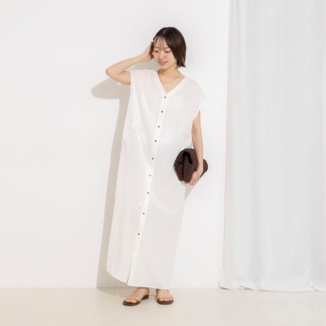 セカンドノーリーズ（2nd NOLLEY’S）/ウォッシャブルセルロースリネン2WAYワンピース_14