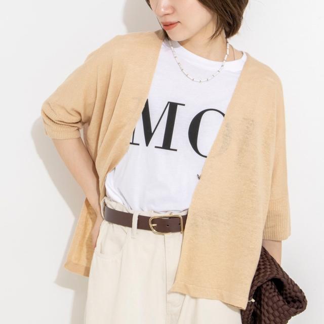 セカンドノーリーズ（2nd NOLLEY’S）/《手洗い可能》フレンチリネンボレロカーデ