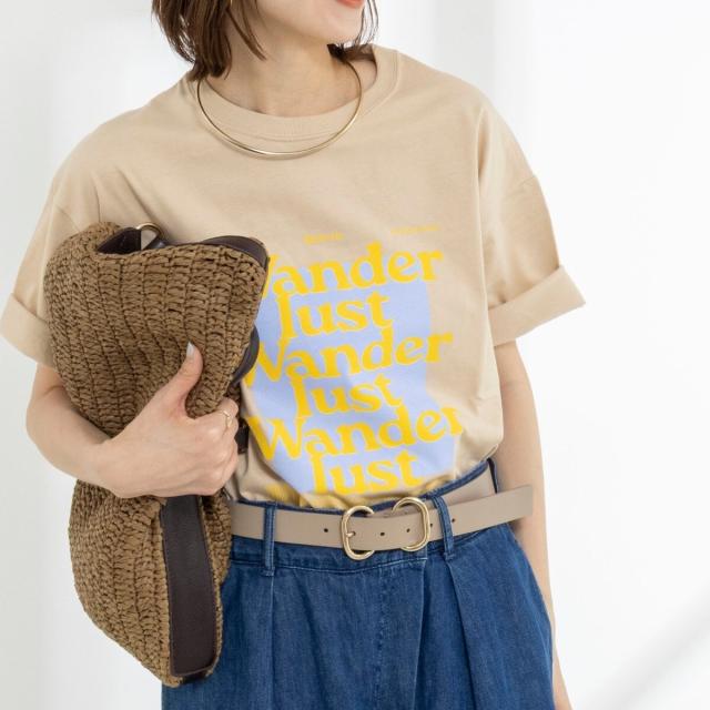リエミラー（Rie Miller）/Wander lustウォッシャブルワイドシルエットプリントTシャツ_3