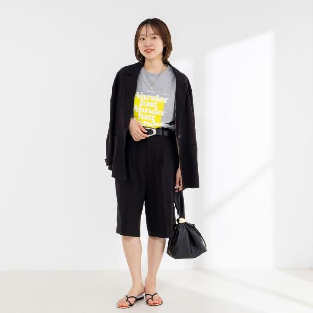リエミラー（Rie Miller）/Wander lustウォッシャブルワイドシルエットプリントTシャツ_4