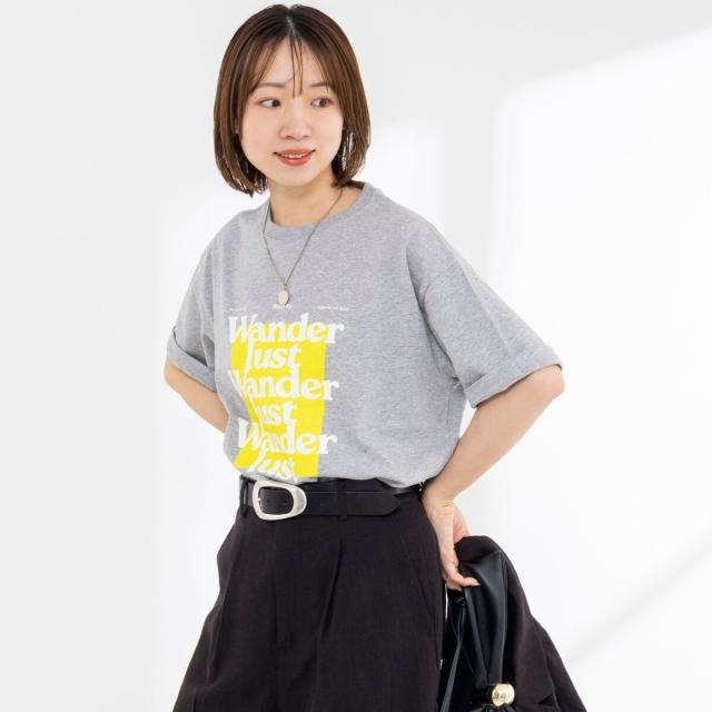 リエミラー（Rie Miller）/Wander lustウォッシャブルワイドシルエットプリントTシャツ_10