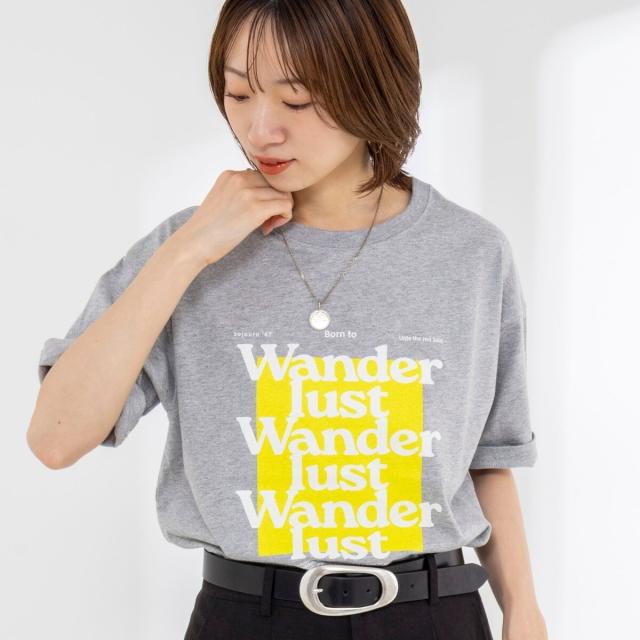 リエミラー（Rie Miller）/Wander lustウォッシャブルワイドシルエットプリントTシャツ_12