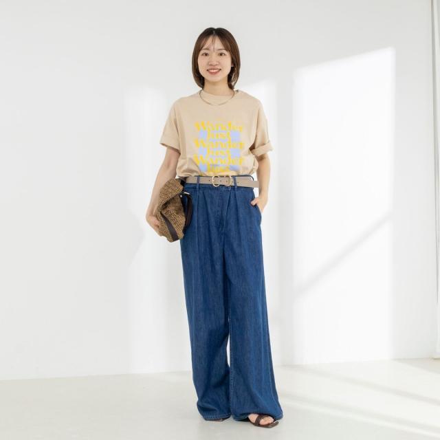 リエミラー（Rie Miller）/Wander lustウォッシャブルワイドシルエットプリントTシャツ_13