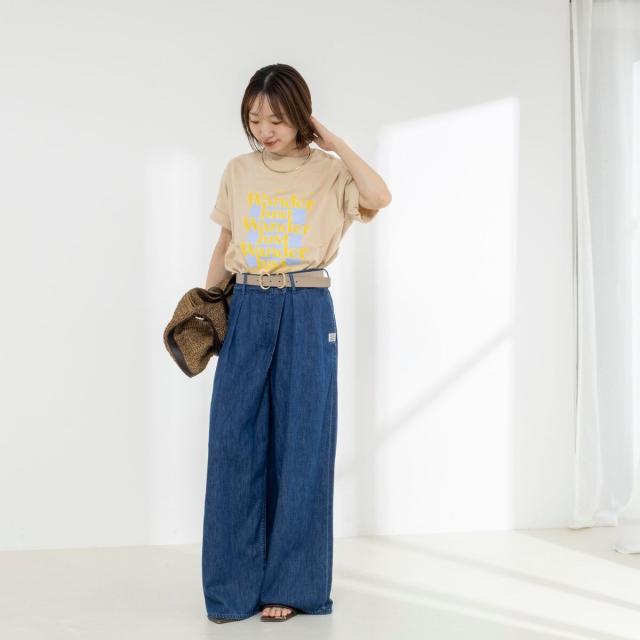 リエミラー（Rie Miller）/Wander lustウォッシャブルワイドシルエットプリントTシャツ_14