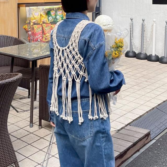 フレディ＆グロスター（FREDY&GLOSTER）/ハンドメイドマクラメビスチェの通販は