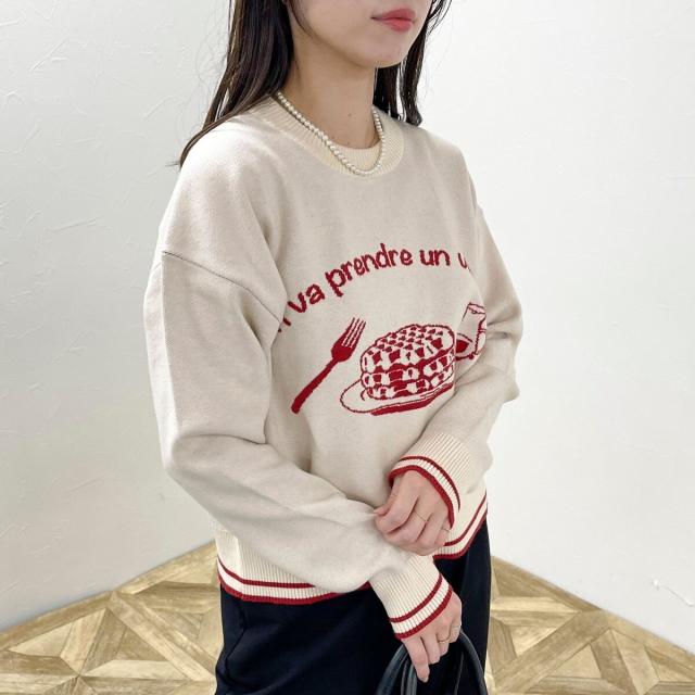 フレディ＆グロスター（FREDY&GLOSTER）/【GEVACO/ゲバコ】ワッフルジャガード ニットプルオーバーの通販は