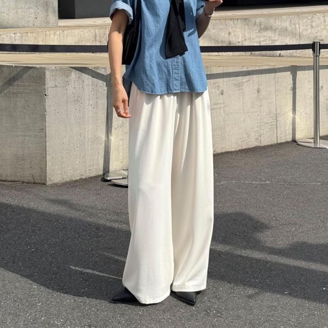 フレディ＆グロスター（FREDY&GLOSTER）/【累計販売数4万本突破！】とろみツイルストレートイージーパンツ