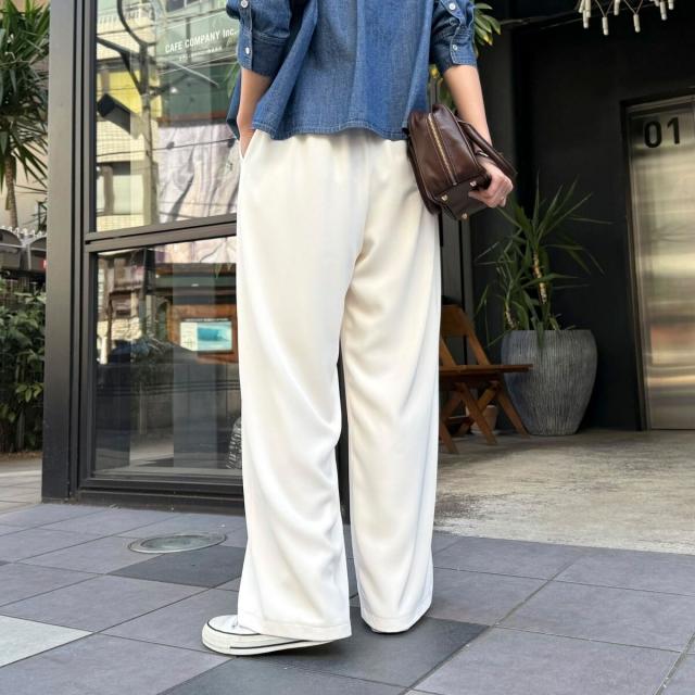 フレディ＆グロスター（FREDY&GLOSTER）/【累計販売数4万本突破！】とろみツイルストレートイージーパンツ フレディ＆グロスター（FREDY&GLOSTER）/【累計販売数4万本突破