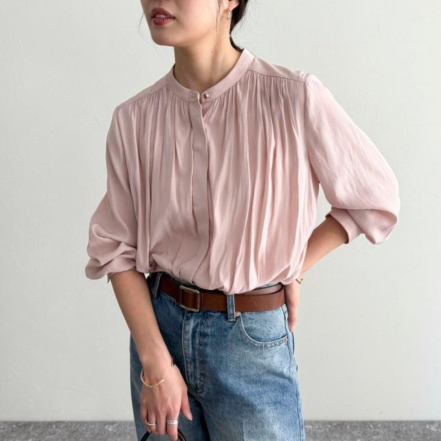 ブラウス 刺繍 シャツ ランタンスリーブ レディース フラワーモチーフ 袖刺繍 バルーンスリーブ 長袖 クラシック ラウンドネック プリーツ入り ブラウス 刺繍 シャツ ランタンスリーブ レディース フラワー