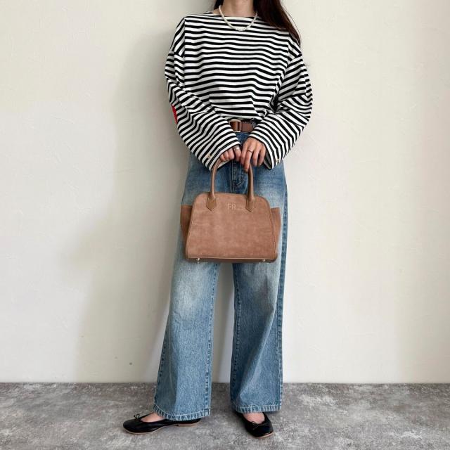 フレディ＆グロスター（FREDY&GLOSTER）/FR台形スエードバッグ