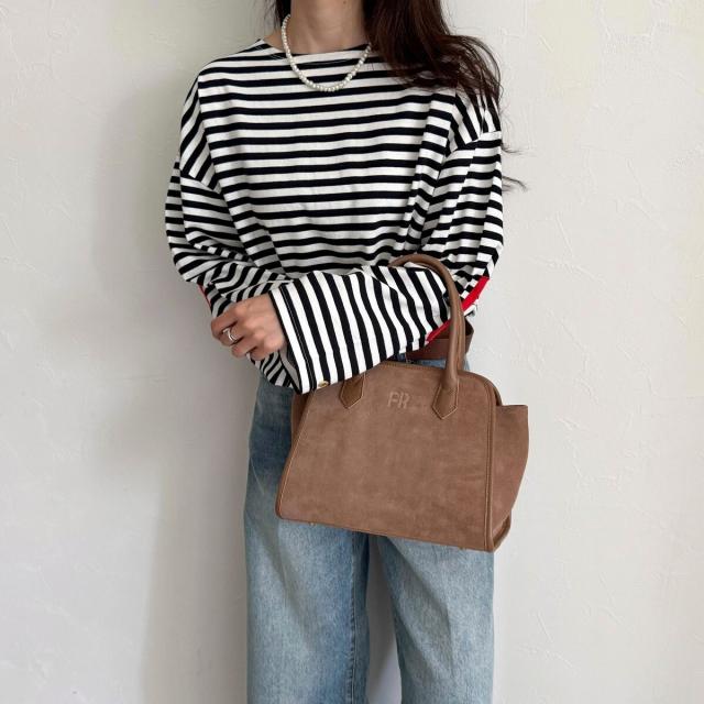 フレディ＆グロスター（FREDY&GLOSTER）/FR台形スエードバッグ