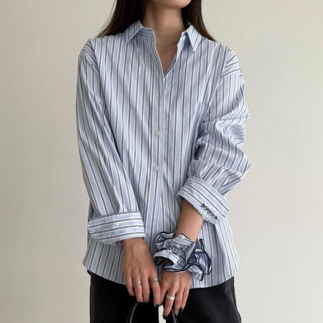 フレディエミュ（fredy emue）/《WEB限定》ベーシックエンブロイダリーシャツ シュシュset